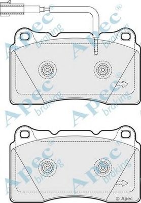 APEC BRAKING pad1790 -  Комплект тормозных колодок, дисковый тормоз